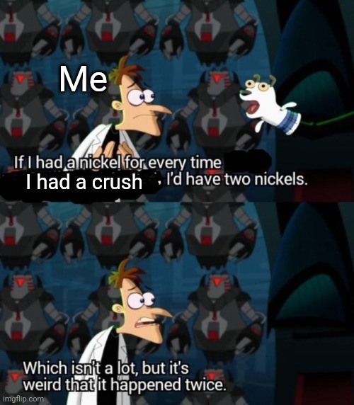 Aro spec | Me; I had a crush | image tagged in had a nickel for every time i d have 2 nickels | made w/ Imgflip meme maker