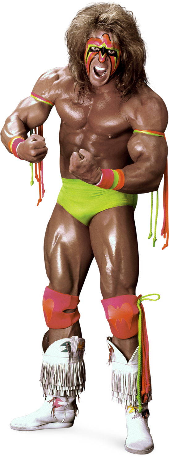 High Quality Ultimate Warrior with transparency Blank Meme Template