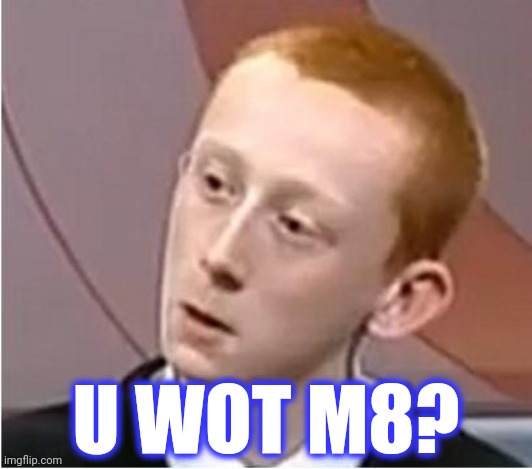 the uwotm8 ginger | U WOT M8? | image tagged in the uwotm8 ginger | made w/ Imgflip meme maker