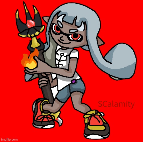 I have now made the Supreme Calamari art my own (I made my own watermark :D) | made w/ Imgflip meme maker