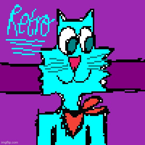 I made better fan-art of my lovely BF Retro on Pixilart - I hope you all like it :3 | image tagged in furry,art,oc,retrothefloof,i hope you like it | made w/ Imgflip meme maker