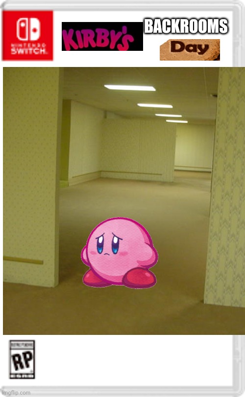 I ruined kirby | BACKROOMS | image tagged in kirby,the backrooms | made w/ Imgflip meme maker