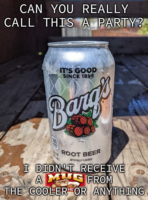 true story, also an undertale reference | CAN YOU REALLY CALL THIS A PARTY? I DIDN'T RECEIVE A       FROM THE COOLER OR ANYTHING | made w/ Imgflip meme maker