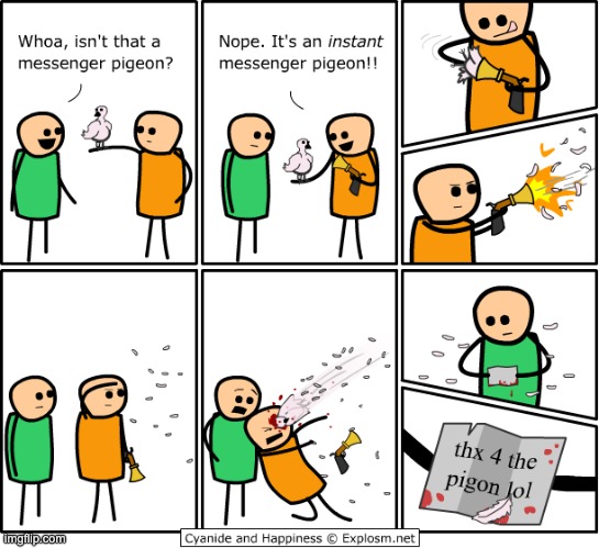 A great Cyanide And Happiness cartoon | image tagged in memes,dark humor,cyanide and happiness | made w/ Imgflip meme maker