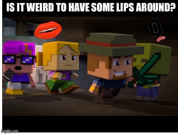 Lips in Minecraft Mini Series | image tagged in lips,dairy queen,numberblocks,minecraft mini series | made w/ Imgflip meme maker