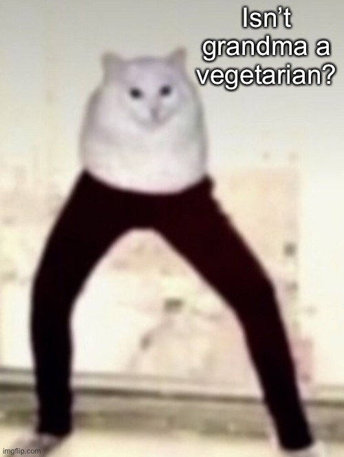 skadoo | Isn’t grandma a vegetarian? | image tagged in skadoo | made w/ Imgflip meme maker