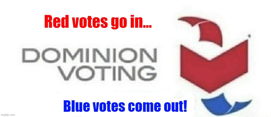 Celebrating truth in advertising | Red votes go in... Blue votes come out! | made w/ Imgflip meme maker