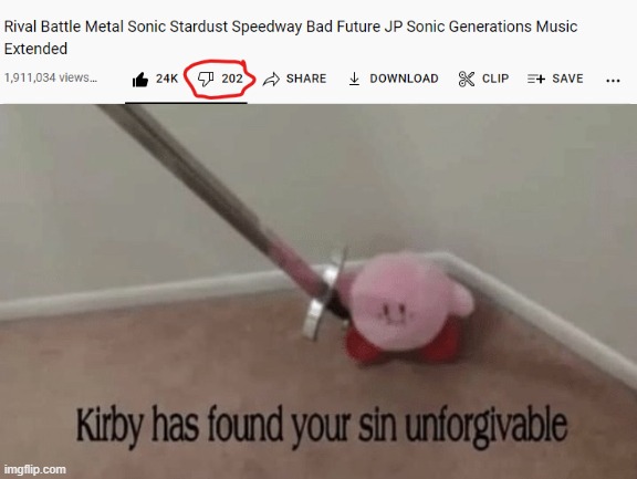 You shall die for this unforgivable sin, criminal monster | image tagged in kirby has found your sin unforgivable,sonic | made w/ Imgflip meme maker