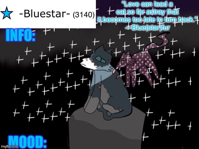 -Bluestar- announcement template Blank Meme Template