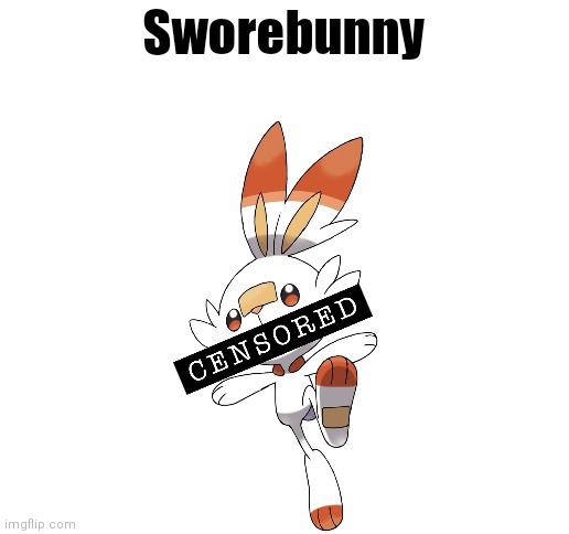 Sworebunny | Sworebunny | image tagged in blank white template,pokemon,swearing,bunny,rabbit | made w/ Imgflip meme maker