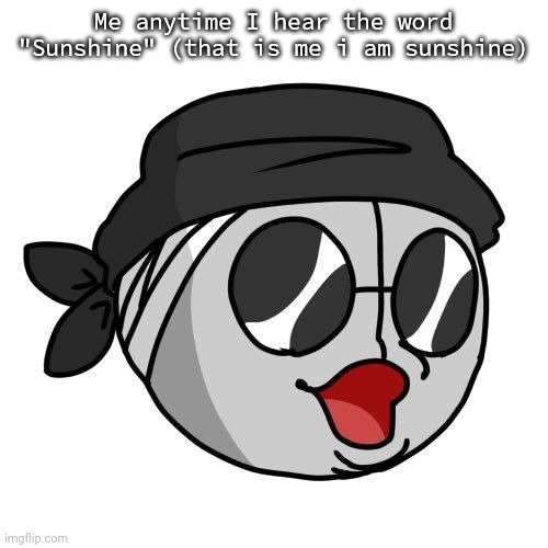 Sanford Pog | Me anytime I hear the word "Sunshine" (that is me i am sunshine) | image tagged in sanford pog | made w/ Imgflip meme maker