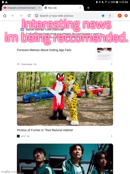Interesting news im being reccomended. | made w/ Imgflip meme maker