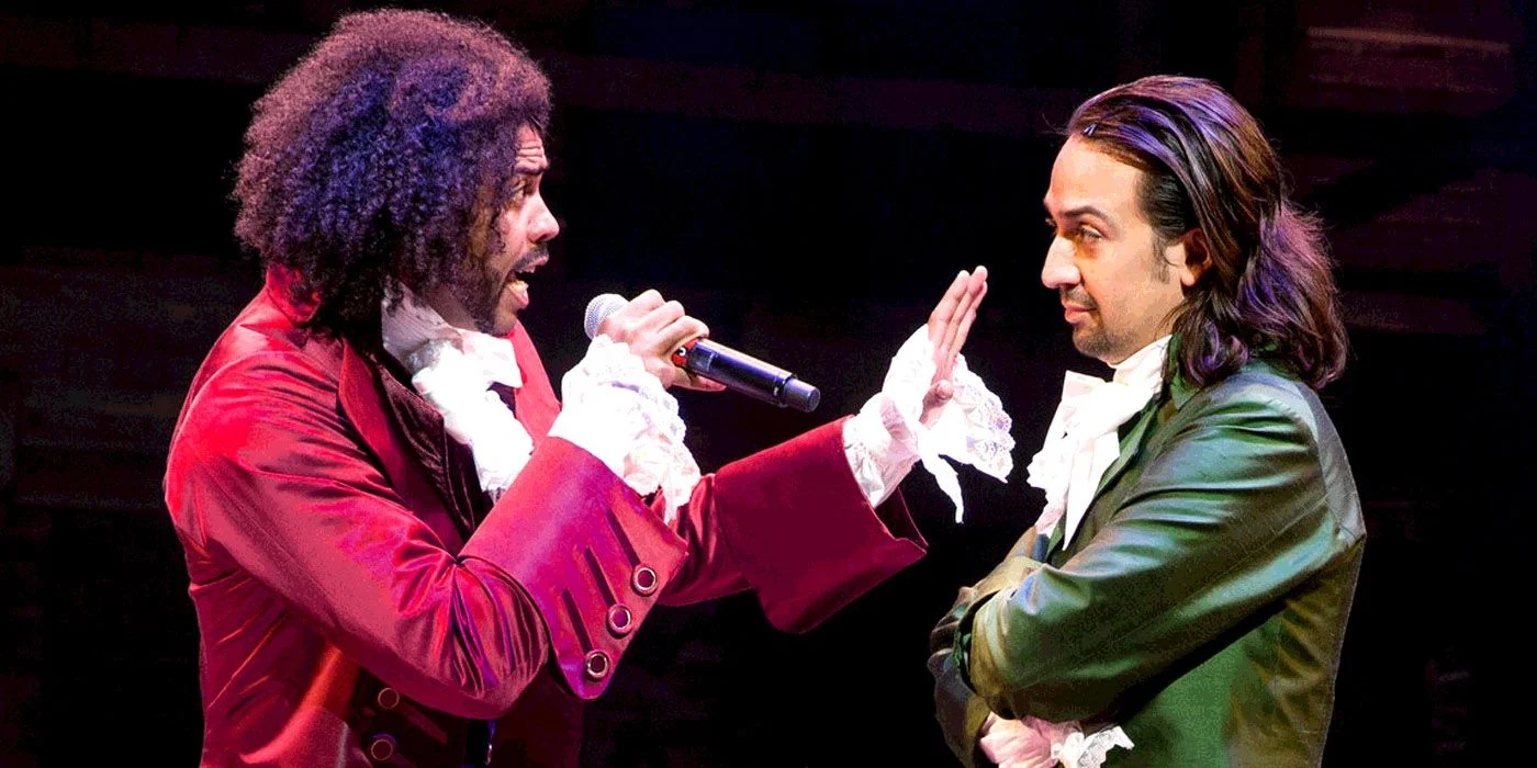 High Quality Hamilton and Jefferson Rapping Blank Meme Template