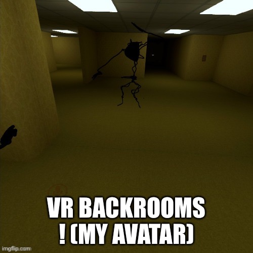 VR BACKROOMS ! (MY AVATAR) | made w/ Imgflip meme maker