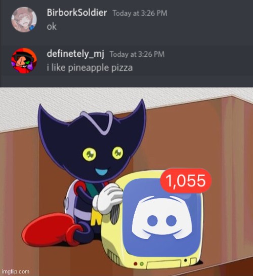 Ill send the template soon | image tagged in sonic x,sonic,bokkun,message for you,discord,pineapple pizza | made w/ Imgflip meme maker