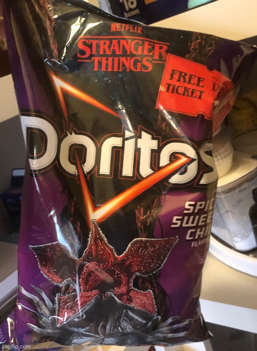 Nahhh they turned the demogorgon into Doritos | made w/ Imgflip meme maker