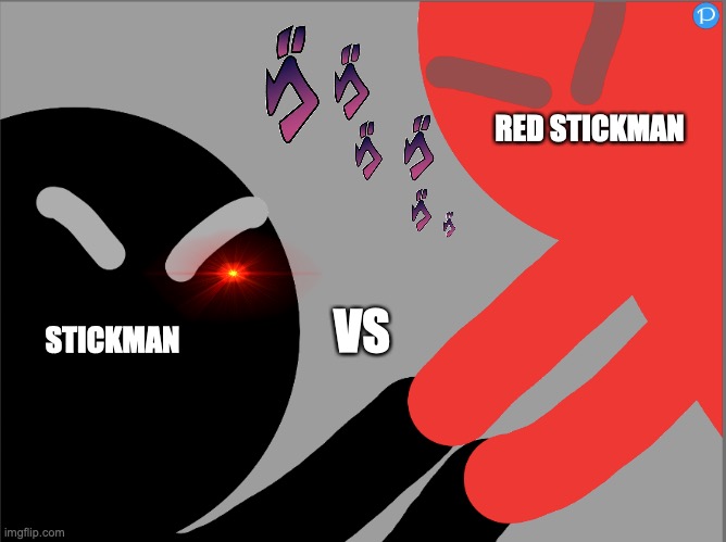 Fight to the death! | RED STICKMAN; VS; STICKMAN | image tagged in not alan becker | made w/ Imgflip meme maker