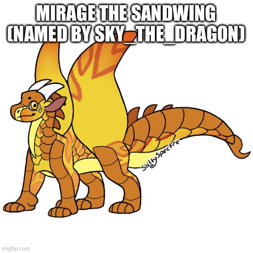 I think that’s the last one for now, I might make a silkwing Oc, maybe not | MIRAGE THE SANDWING (NAMED BY SKY_THE_DRAGON) | made w/ Imgflip meme maker
