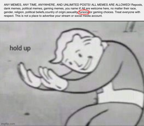 ? | image tagged in fallout hold up | made w/ Imgflip meme maker