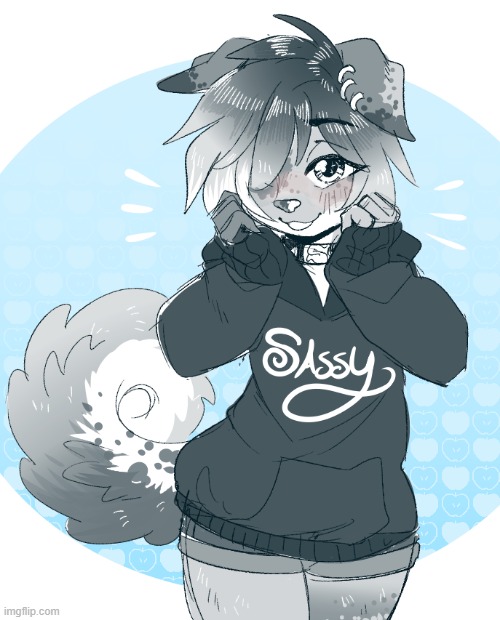 By BunniB | image tagged in furry,femboy,cute,adorable,hoodie | made w/ Imgflip meme maker