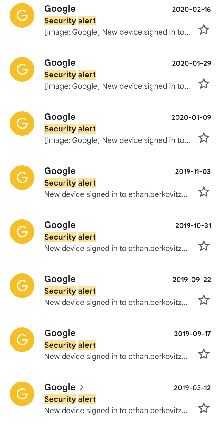 Google security alert Blank Meme Template