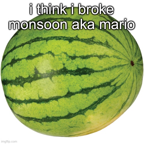 i have proof suggesting he is mario | i think i broke monsoon aka mario | made w/ Imgflip meme maker