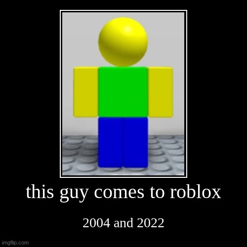 when you see him in roblox 2022 | image tagged in funny,demotivationals,roblox | made w/ Imgflip demotivational maker