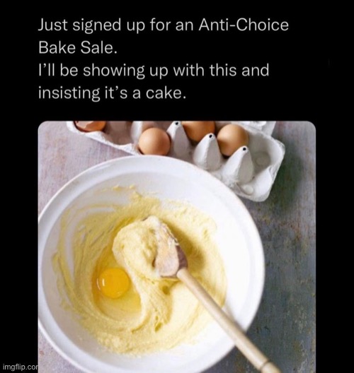 Anti-choice bake sale | image tagged in anti-choice bake sale | made w/ Imgflip meme maker