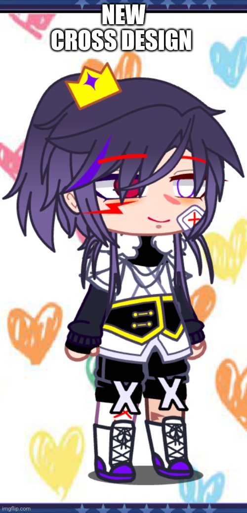 He's supposed to wear a t i g h t corset :] .....*simp noises* | NEW CROSS DESIGN | made w/ Imgflip meme maker