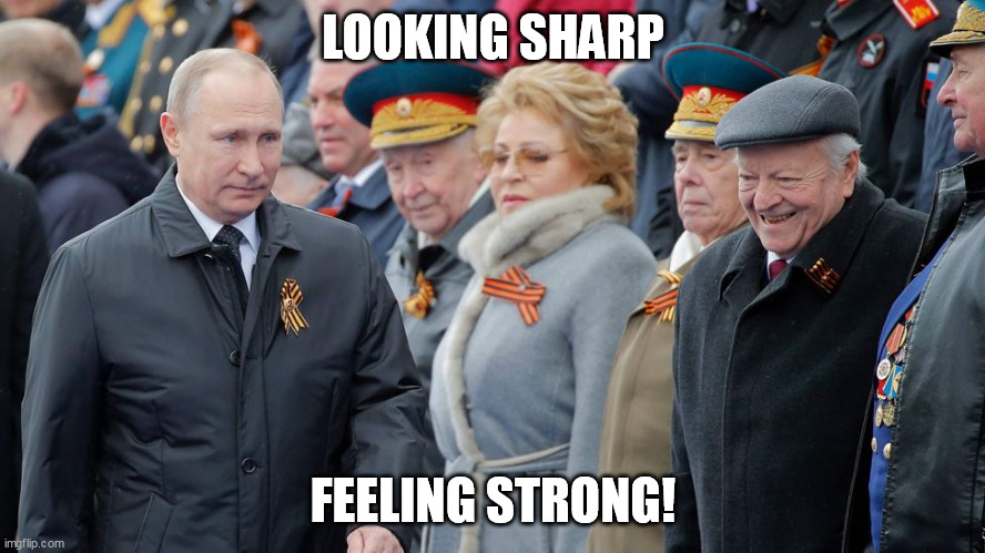 LOOKING SHARP; FEELING STRONG! | made w/ Imgflip meme maker