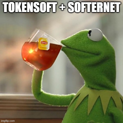 But That's None Of My Business | TOKENSOFT + SOFTERNET | image tagged in memes,but that's none of my business,kermit the frog | made w/ Imgflip meme maker