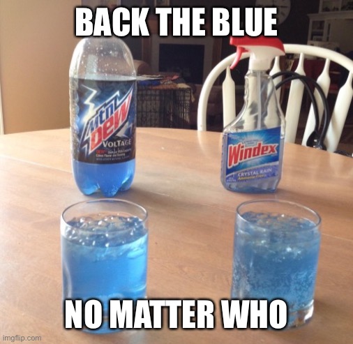 BACK THE BLUE NO MATTER WHO | made w/ Imgflip meme maker