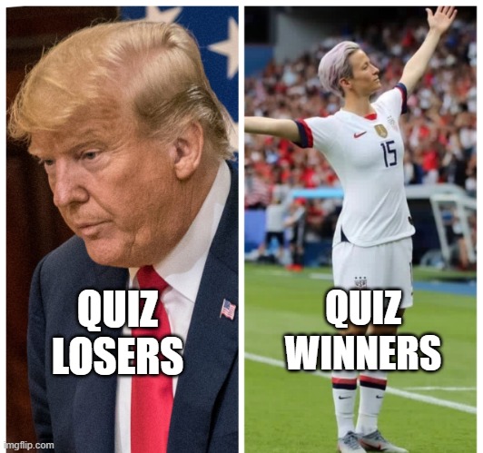 Losers and Winners | QUIZ LOSERS; QUIZ WINNERS | image tagged in losers and winners | made w/ Imgflip meme maker