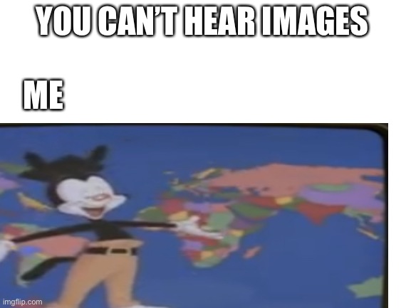 YOU CAN’T HEAR IMAGES; ME | image tagged in cool,tags are not cool,i hate them,this meme cool | made w/ Imgflip meme maker