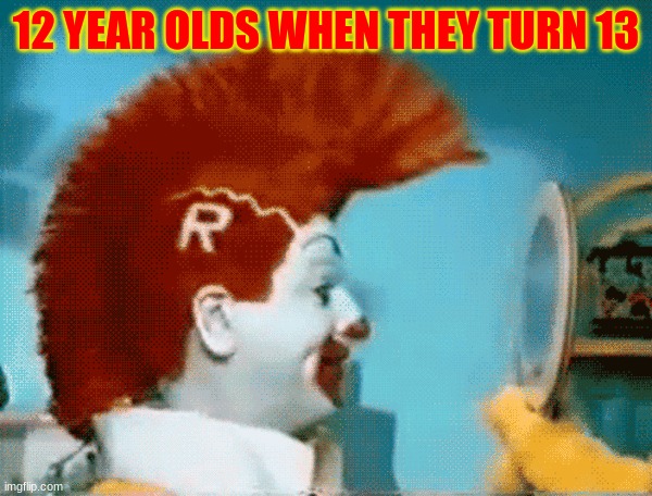 12 YEAR OLDS WHEN THEY TURN 13 | made w/ Imgflip meme maker