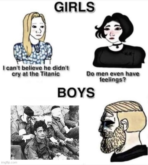 Do guys even have feelings? | image tagged in do men even have feelings | made w/ Imgflip meme maker