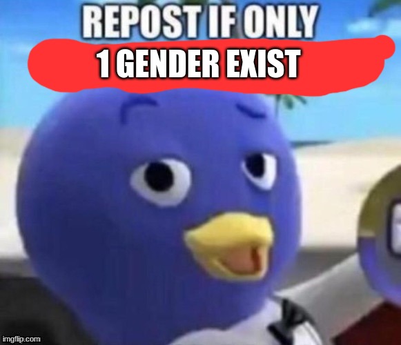 1 GENDER EXIST | made w/ Imgflip meme maker