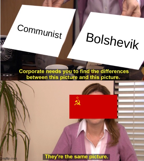 They're The Same Picture Meme | Communist; Bolshevik | image tagged in memes,they're the same picture,communism | made w/ Imgflip meme maker