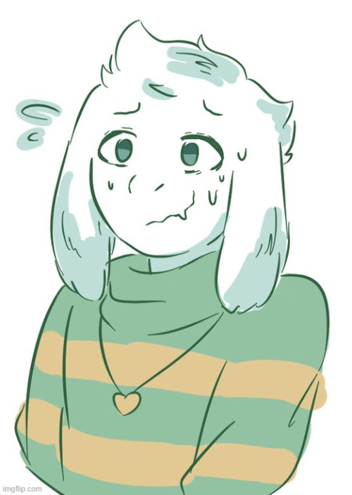 Asriel being pressured | image tagged in asriel being pressured | made w/ Imgflip meme maker