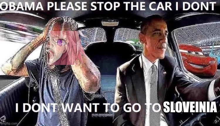 OBAMA STOP THE CAR | SLOVEINIA | image tagged in obama stop the car | made w/ Imgflip meme maker
