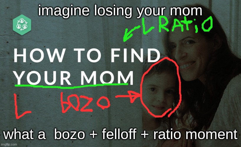 L BOZO IMAGINE   WHAT AN L | imagine losing your mom; what a  bozo + felloff + ratio moment | image tagged in funny,memes | made w/ Imgflip meme maker