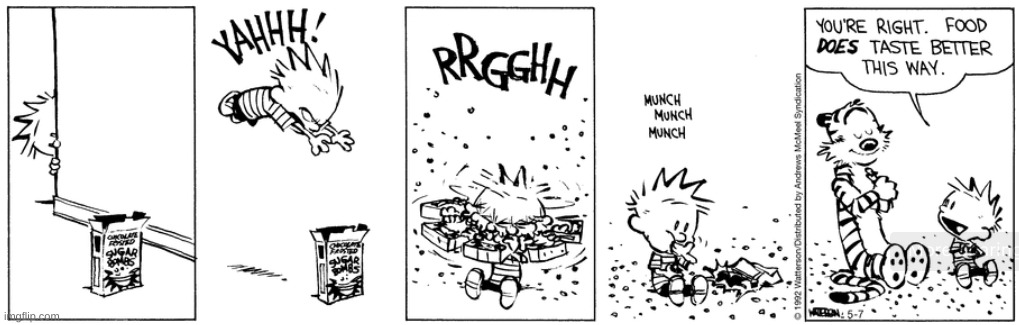 image tagged in calvin and hobbes | made w/ Imgflip meme maker