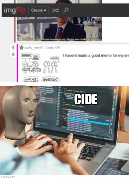 Ignore bad quality | CIDE | image tagged in blank white template | made w/ Imgflip meme maker