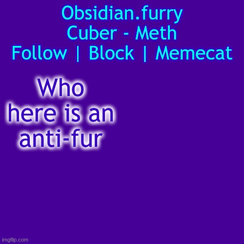 Who here is an anti-fur | image tagged in temp | made w/ Imgflip meme maker