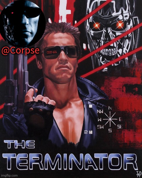 Corpse's terminator template Blank Meme Template