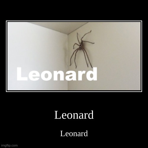 Leonard | image tagged in funny,demotivationals | made w/ Imgflip demotivational maker