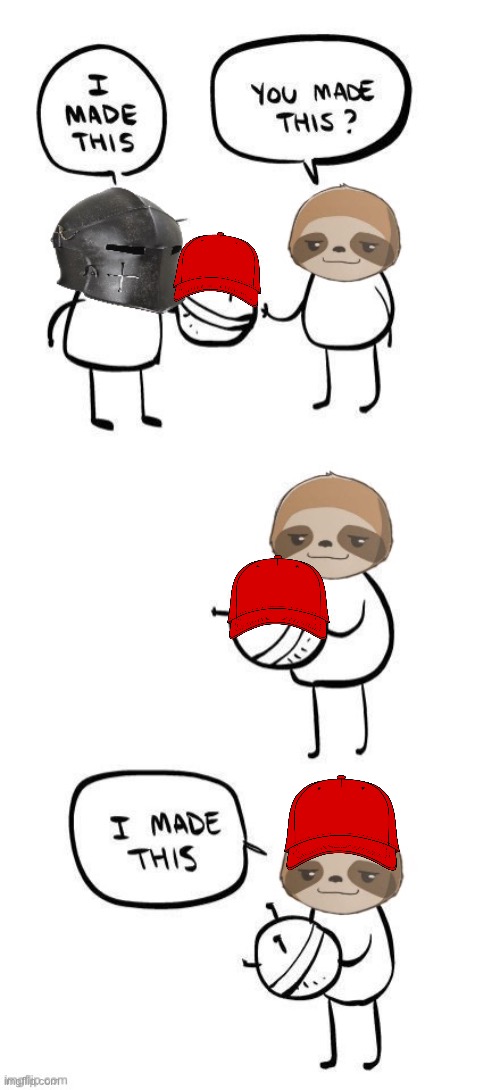 MAGA sloth I made this Blank Meme Template