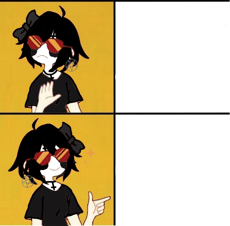 GothicTransFemme Drake Style Meme Template Blank Meme Template