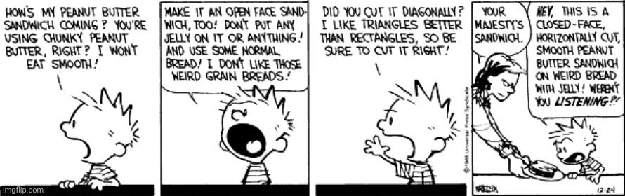 she was definitely listening | image tagged in breakfast,calvin and hobbes,comics | made w/ Imgflip meme maker