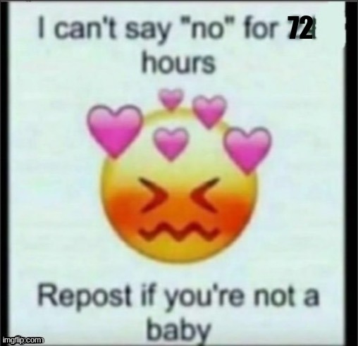 Notifications: Jolt_Zalora_4 can't say no for 72 hours. | made w/ Imgflip meme maker